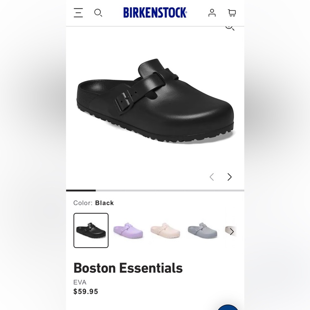 NEW Birkenstock black rubber clog